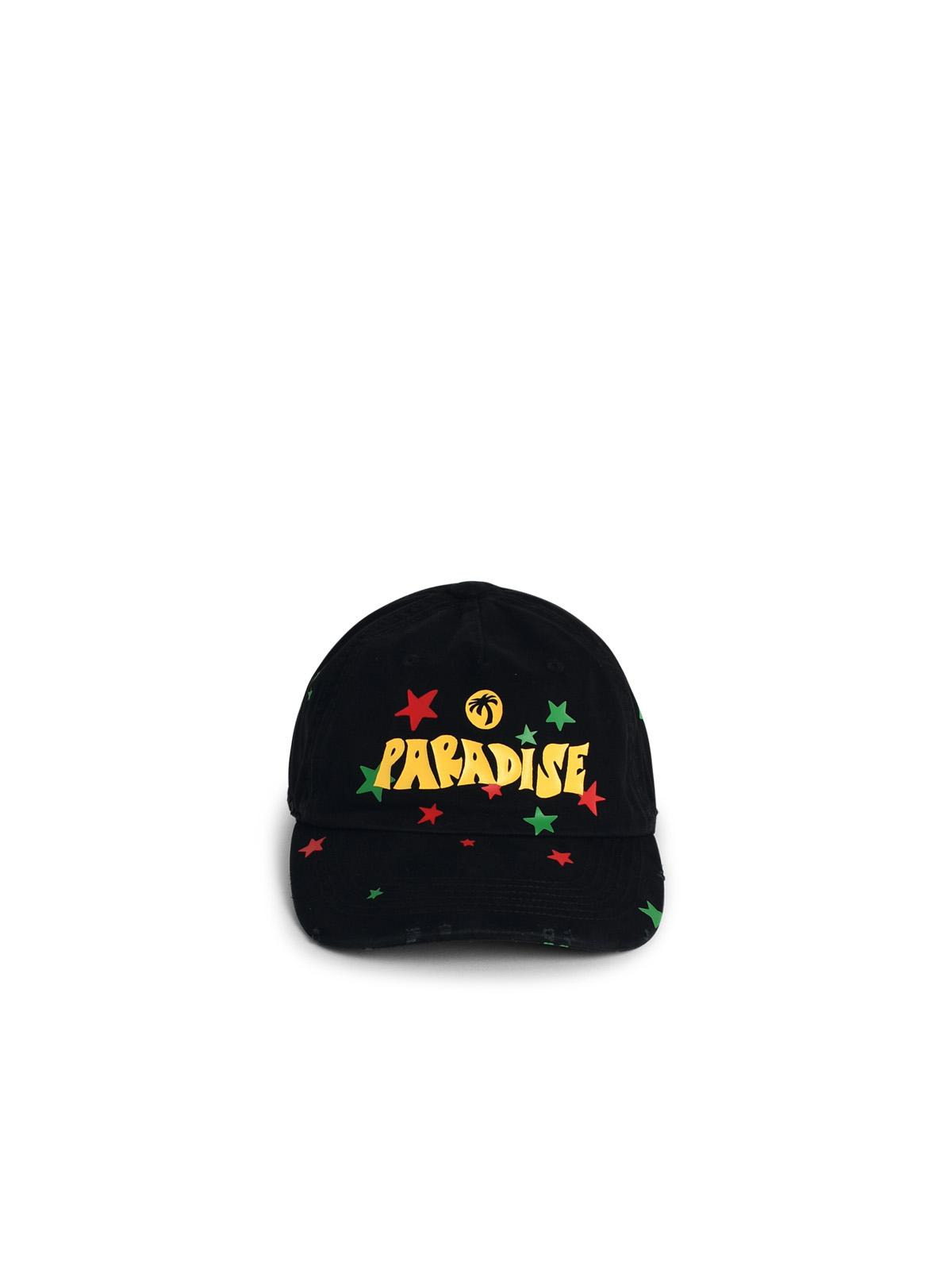 Palm Angels 'Paradise' Black Cotton Hat Men - 1