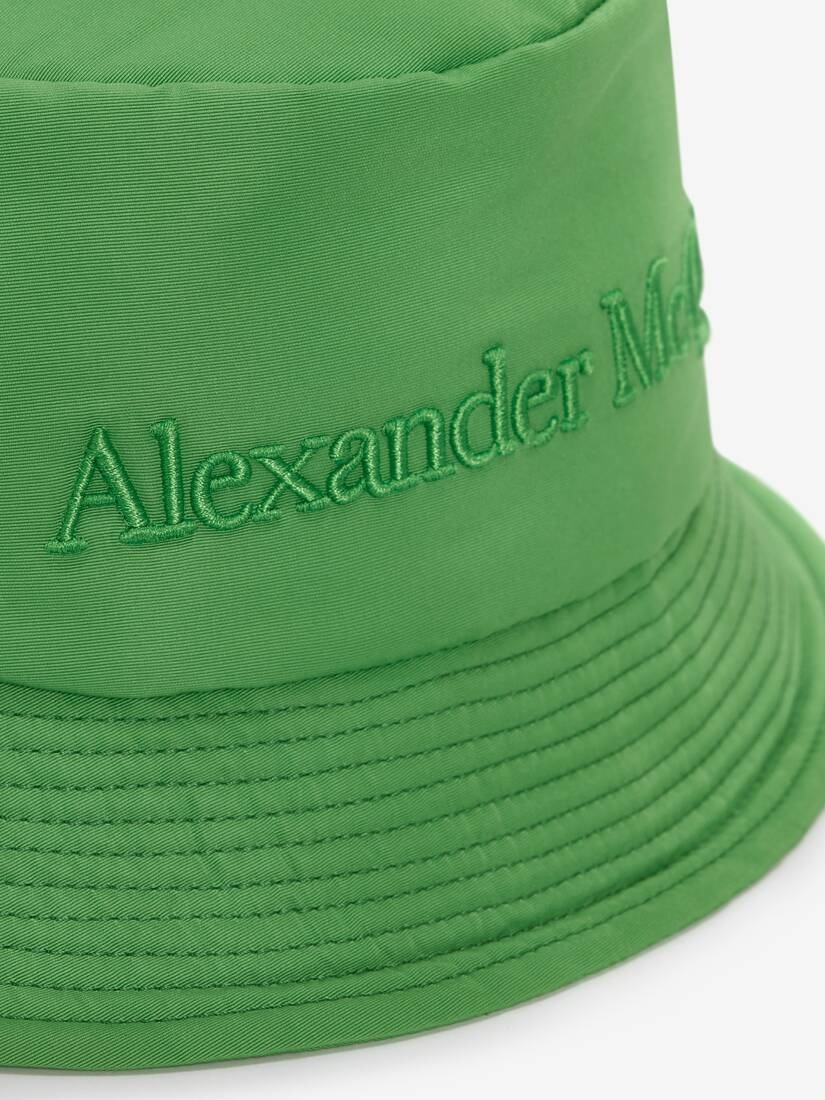 Women's Padded Bucket Hat in Acid Green - 3