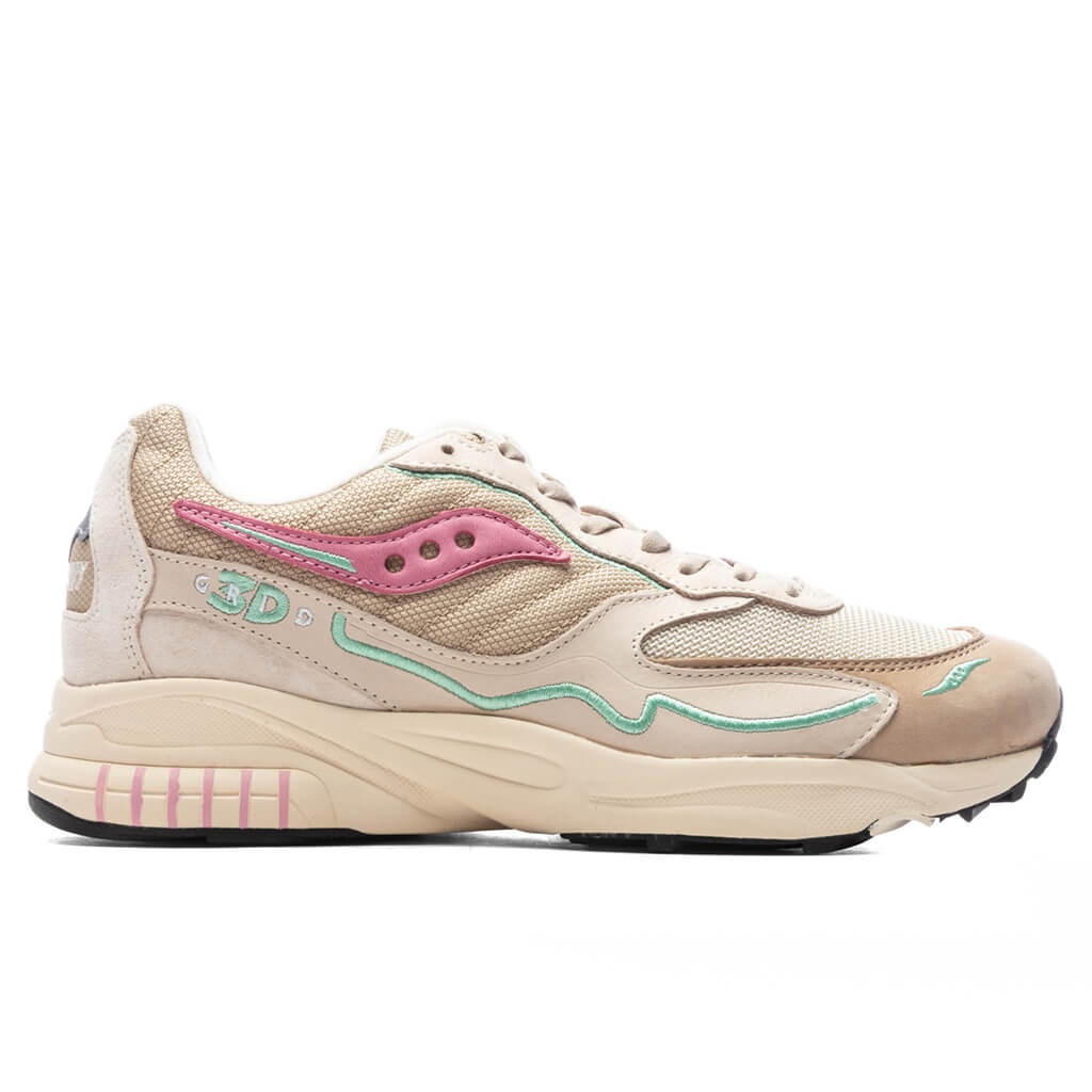 3RD GRID HURRICANE - BEIGE/PINK/BLUE - 1