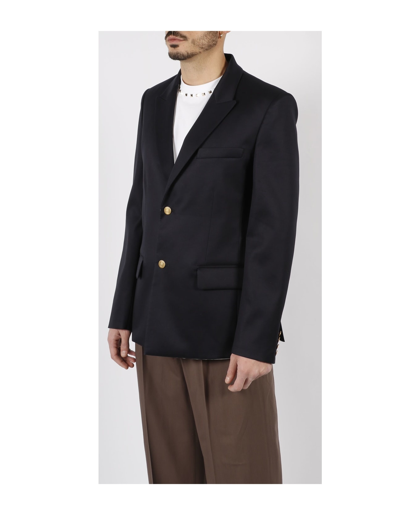 Classic Buttoned Blazer - 3