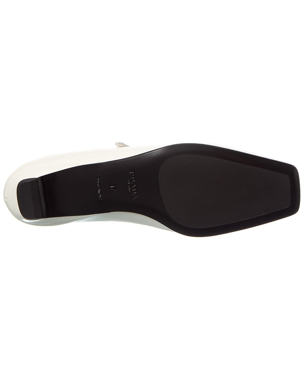 Prada Logo Mary Jane Leather Flat - 4