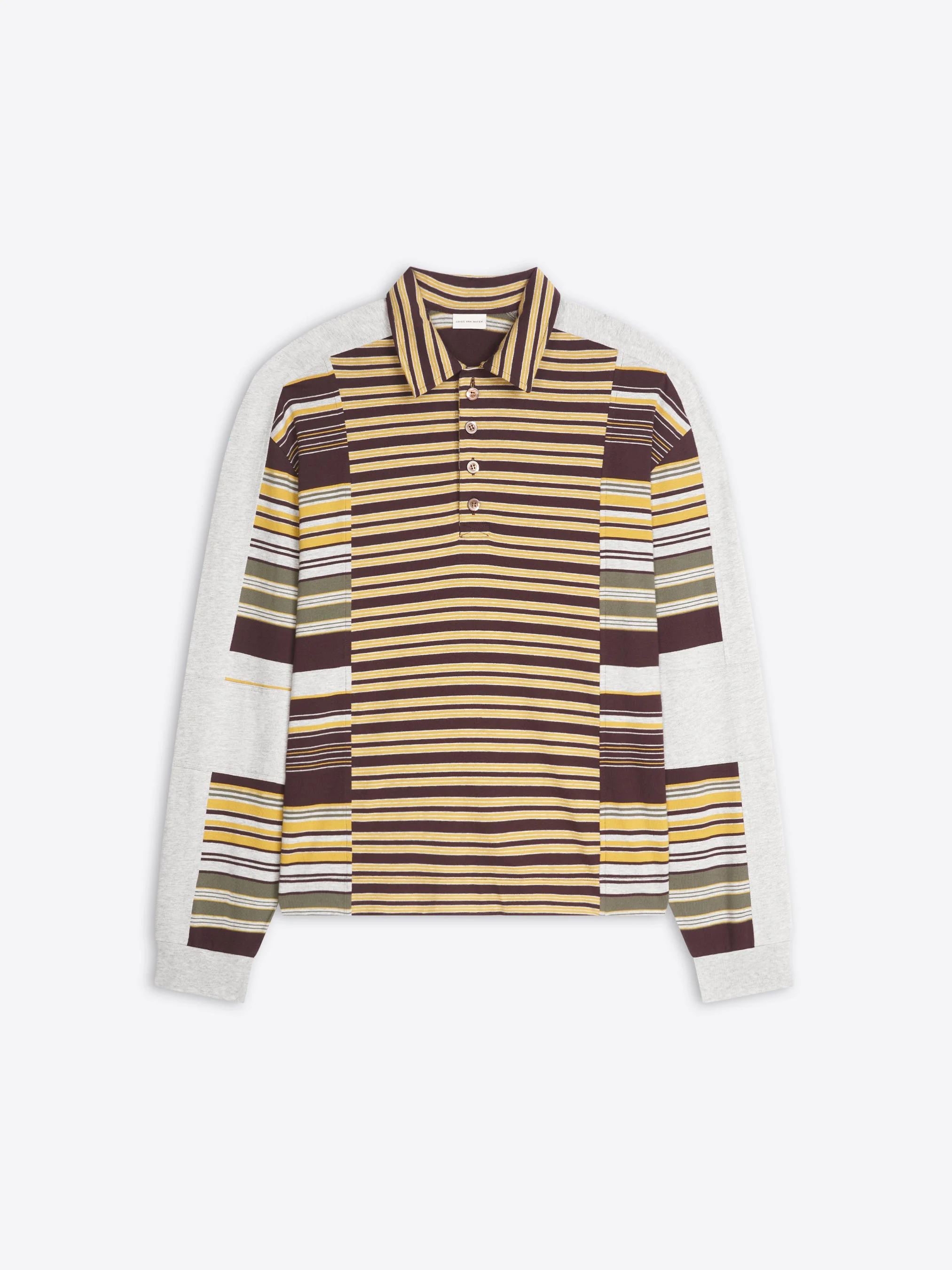 STRIPED COTTON POLO - 1