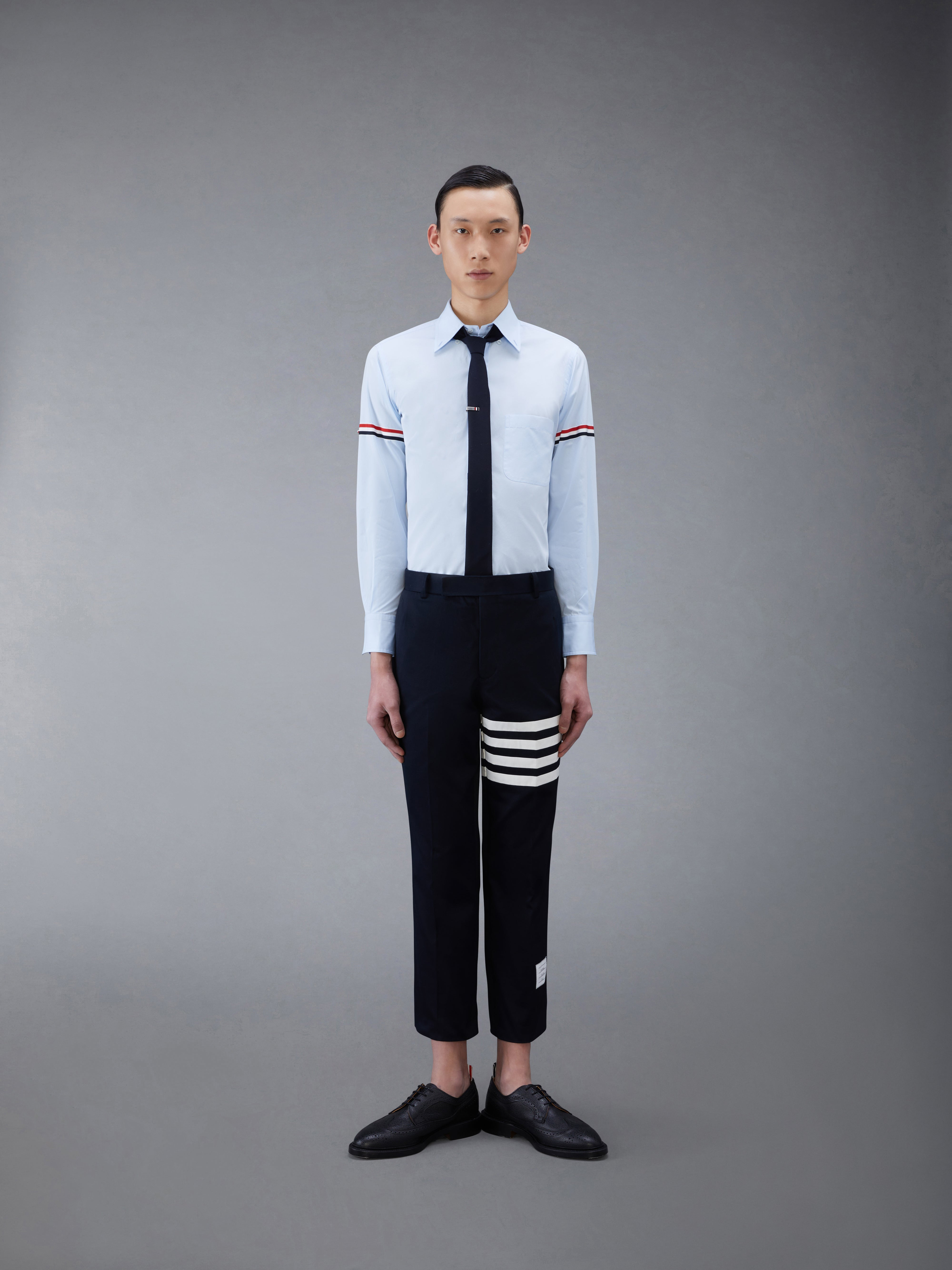 Poplin Grosgrain Armband Classic Shirt - 4