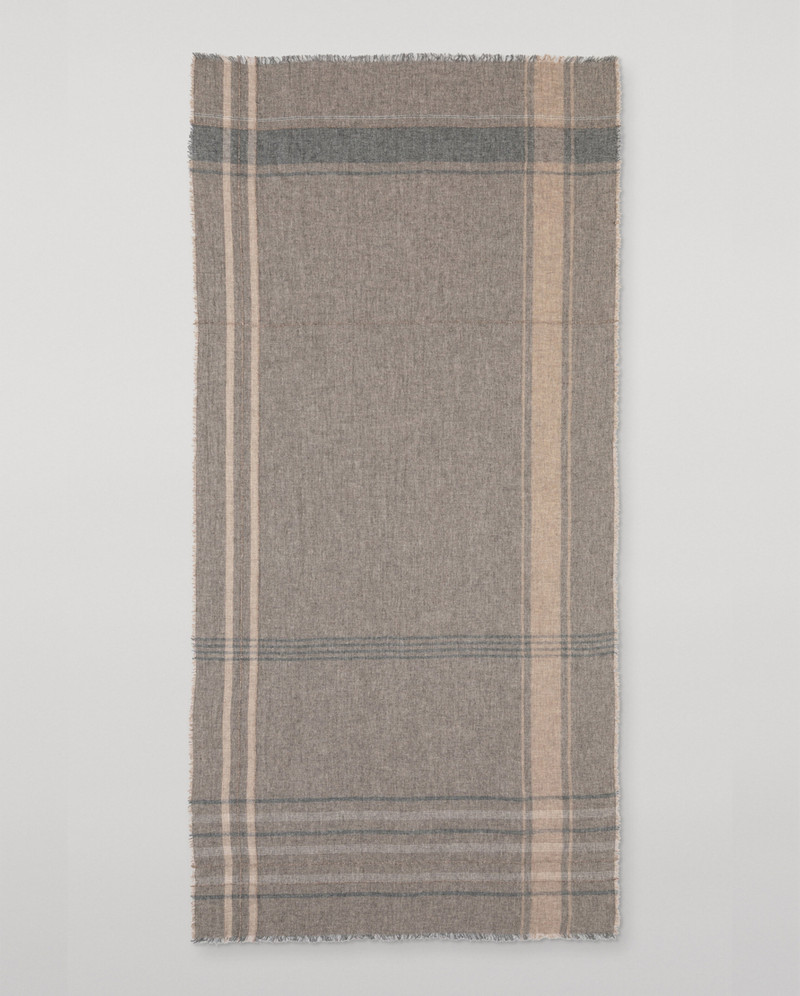 Gullane Dark Cashmere Stole 4