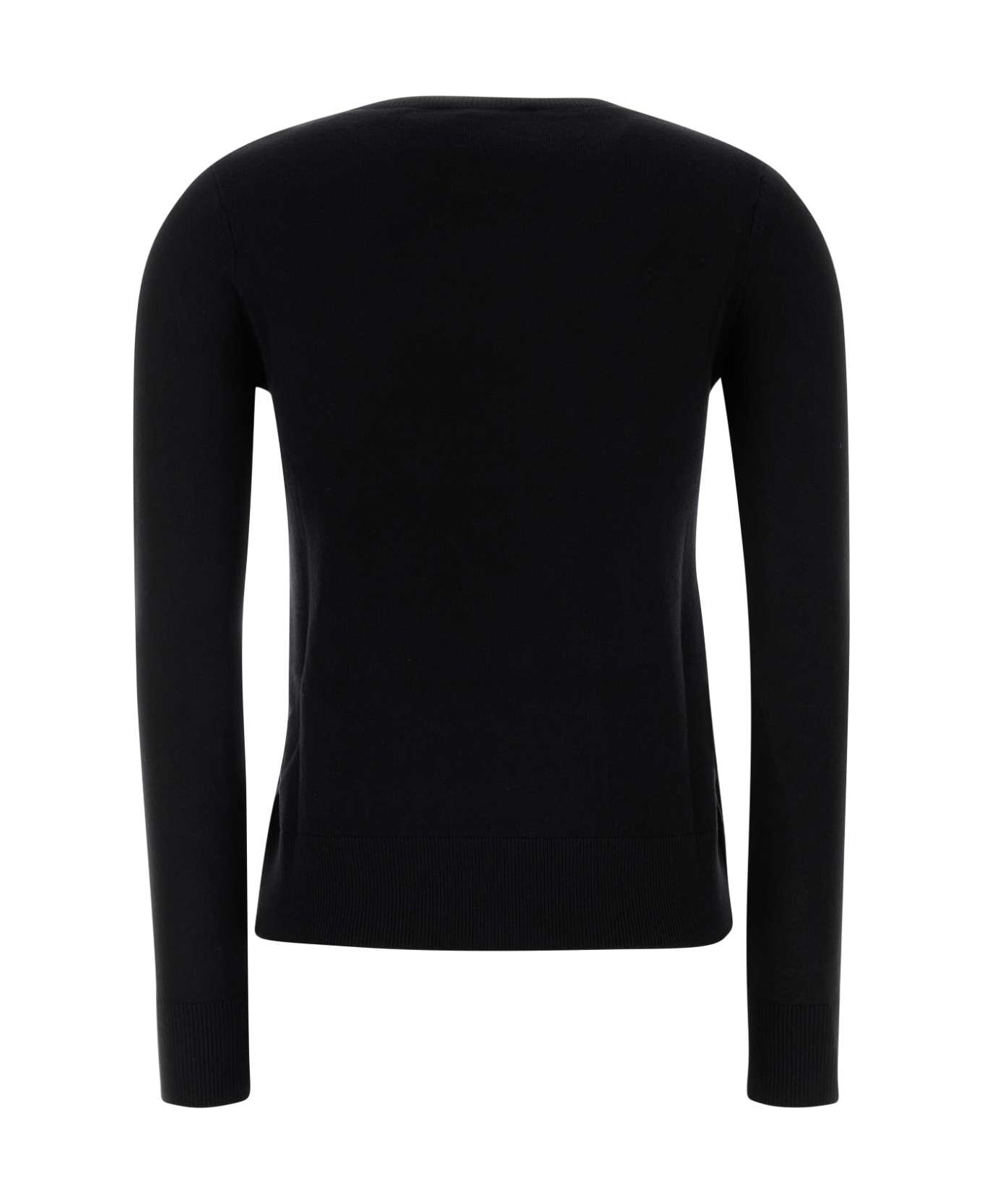 Black Wool Idoneo Sweater - 2