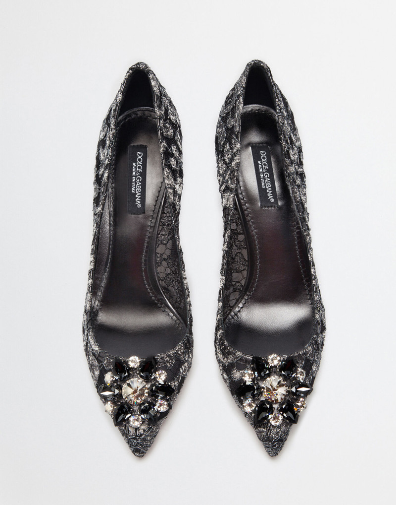 Dolce & Gabbana Pump in Taormina lurex lace with crystals outlook