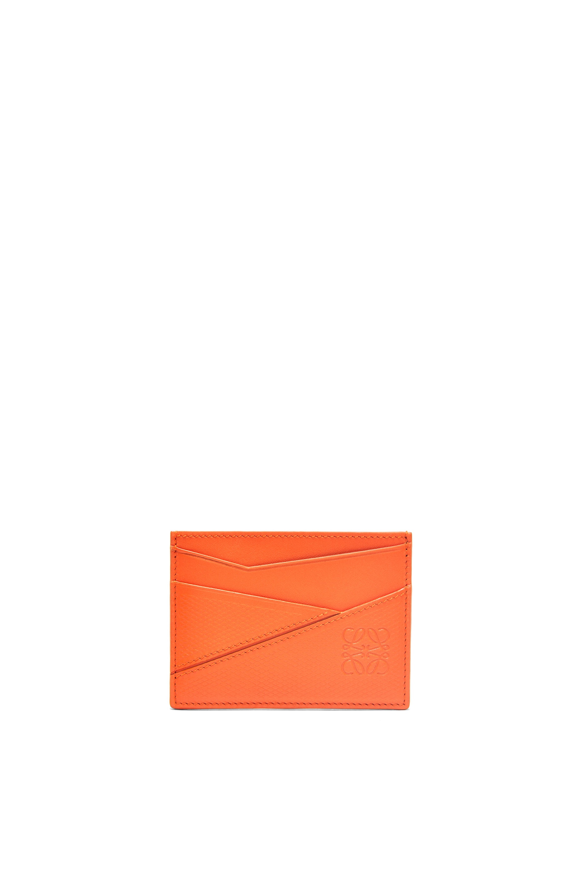 Puzzle plain cardholder in diamond calfskin - 1