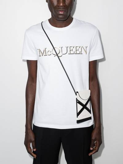 Alexander McQueen logo-embroidered short-sleeve T-shirt outlook