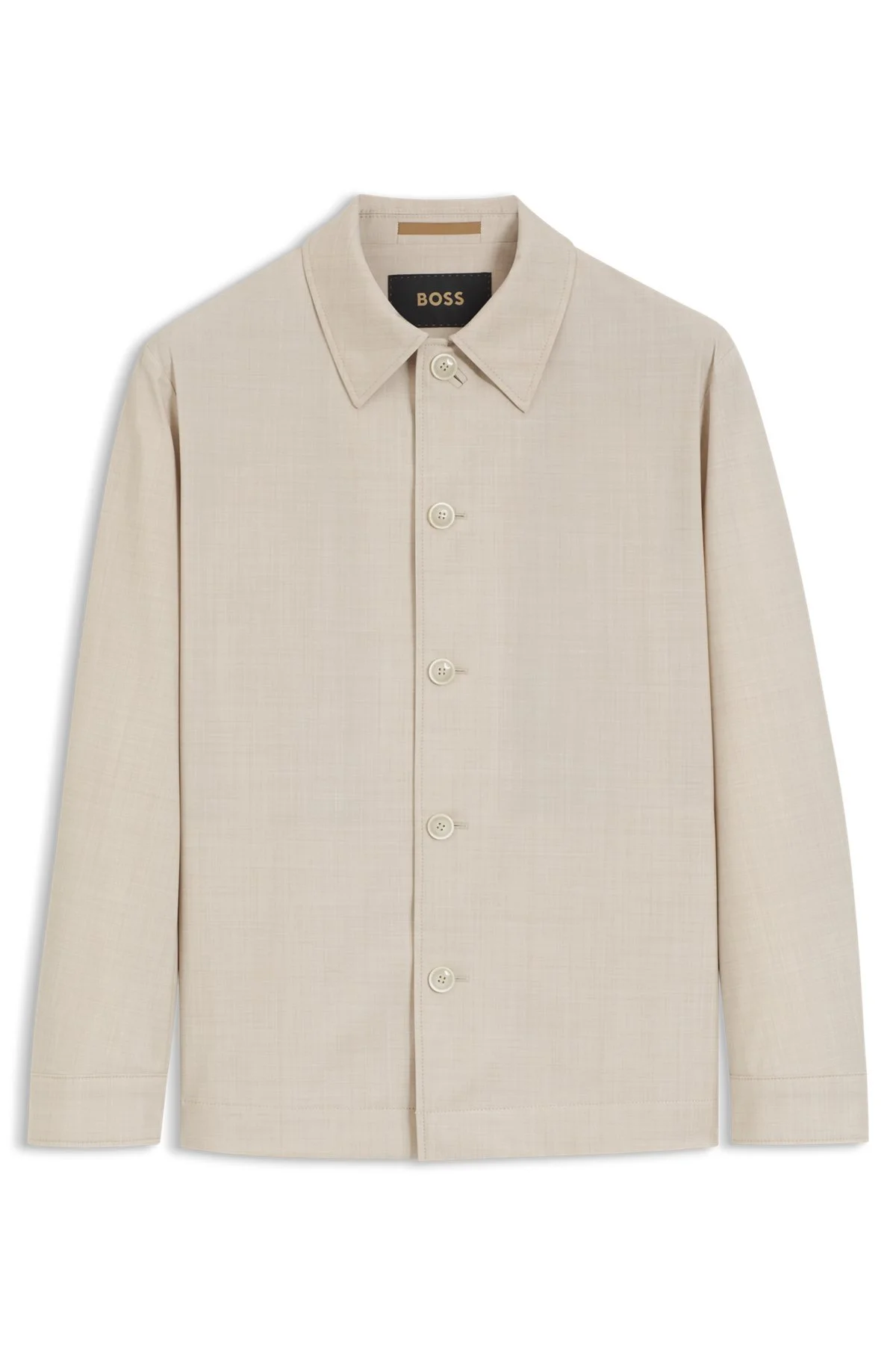 RELAXED-FIT OVERSHIRT IN THREE-LAYER FABRIC - 1