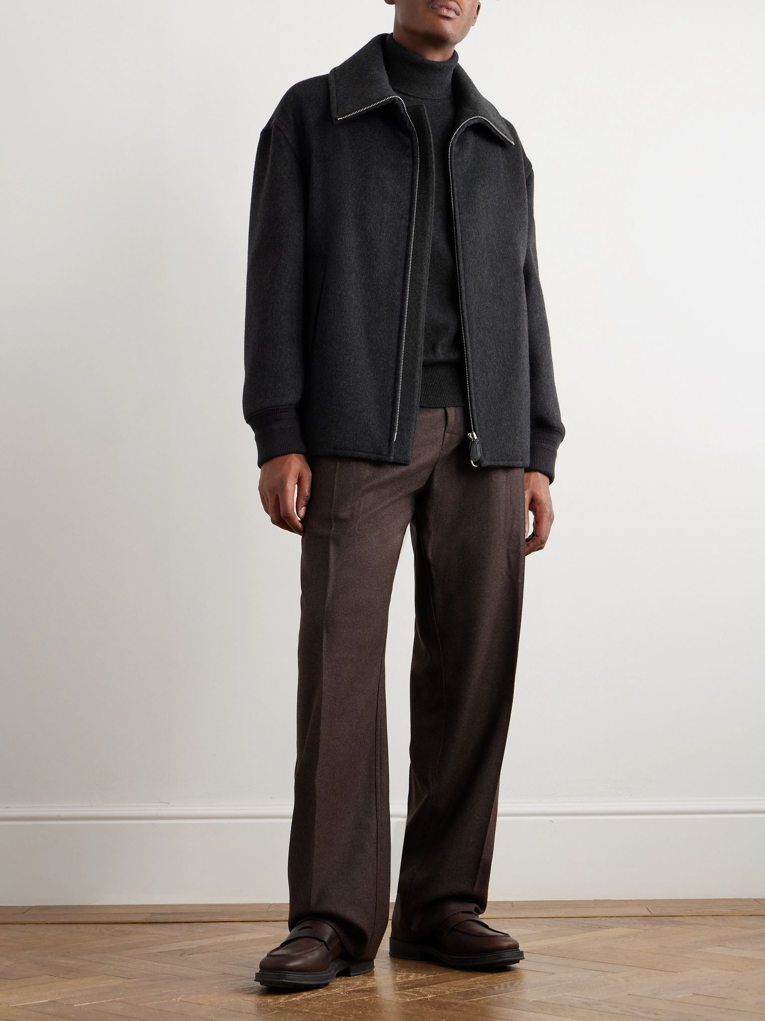 Cashmere Rollneck Sweater Charcoal - 2