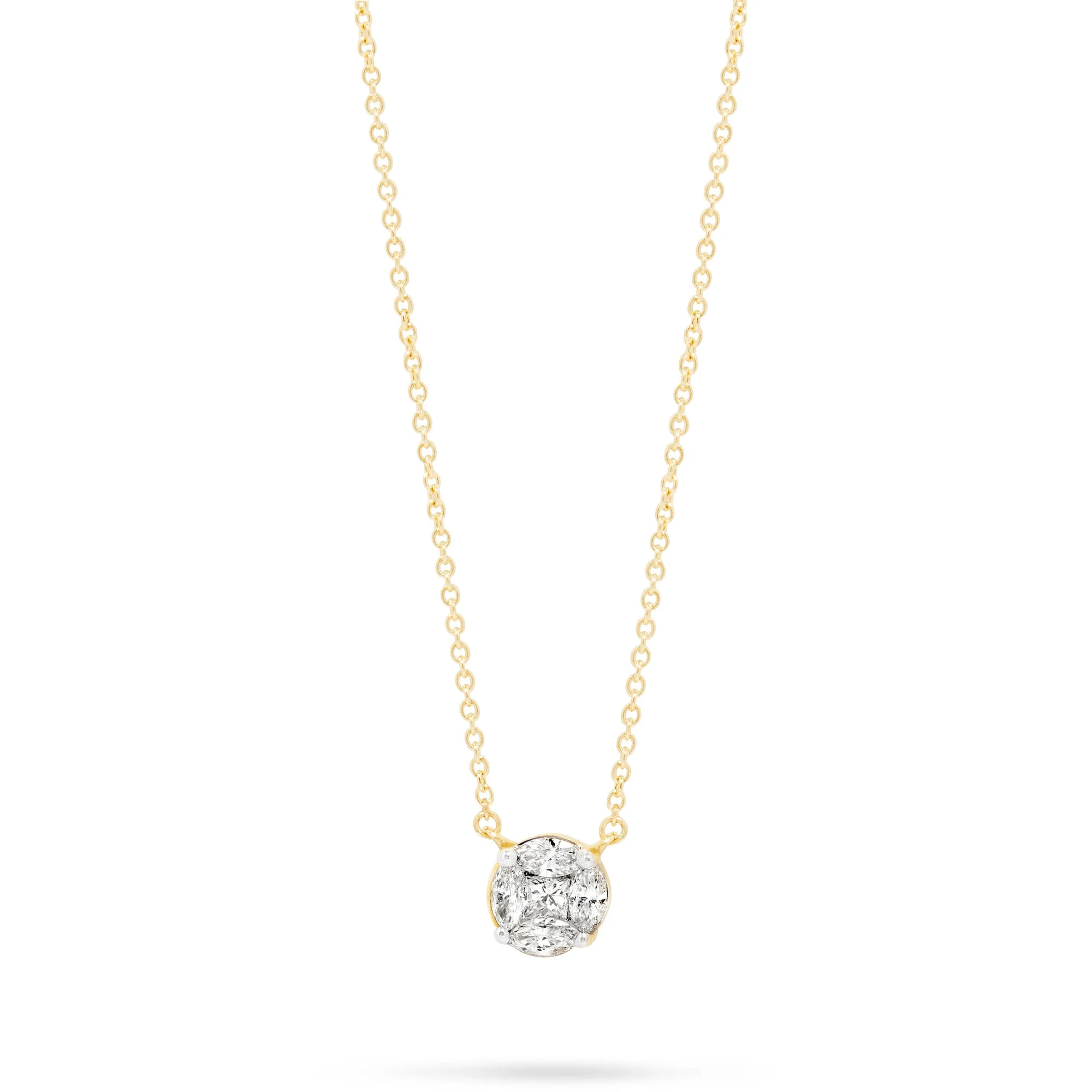 Large Mosaic Diamond Necklace - 1