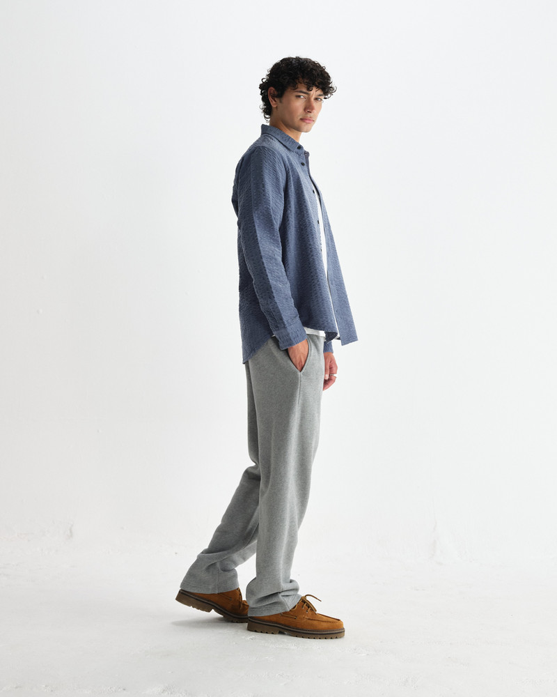 Shelly - Blue Seersucker Corduroy Shirt 5