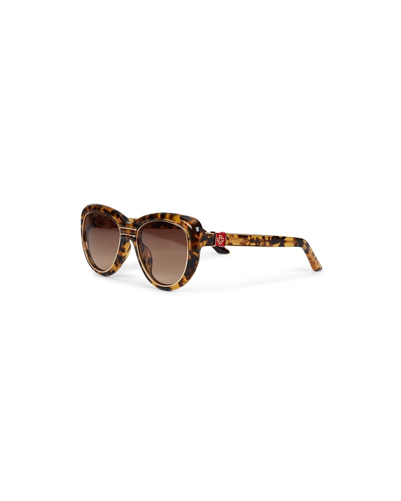 Gold & Brown The Wing Sunglasses - 1