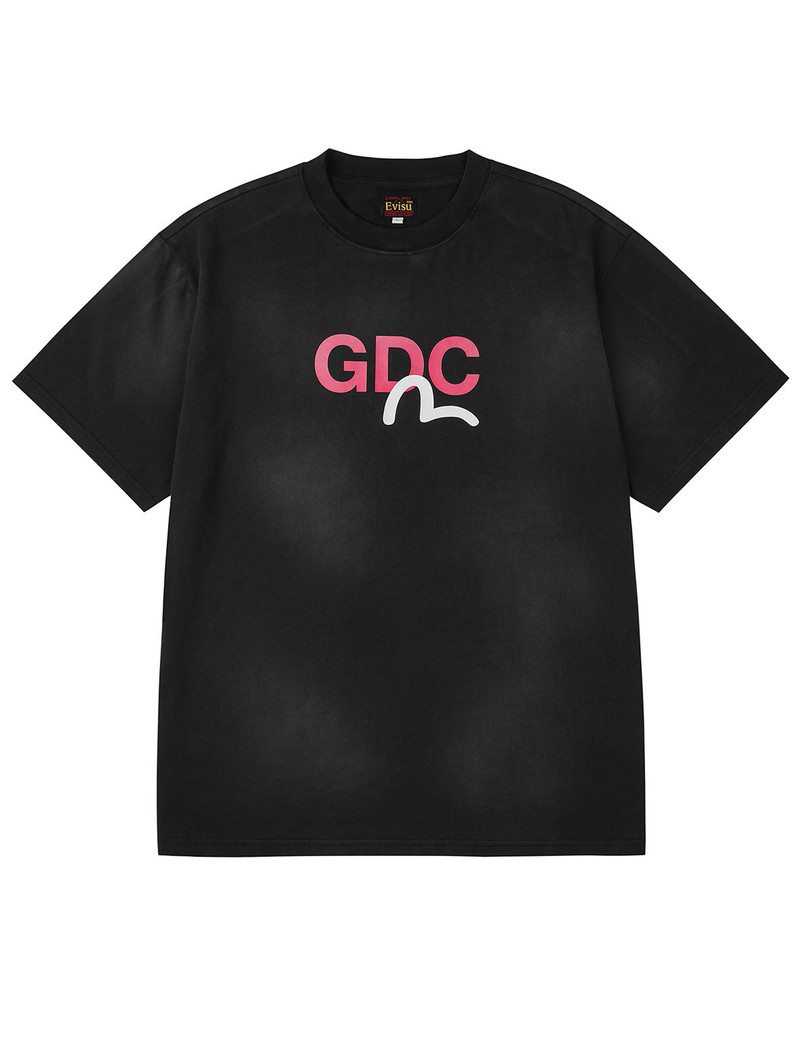EVISU X GDC Dirty Wahsed Relax Fit T-shirt 1