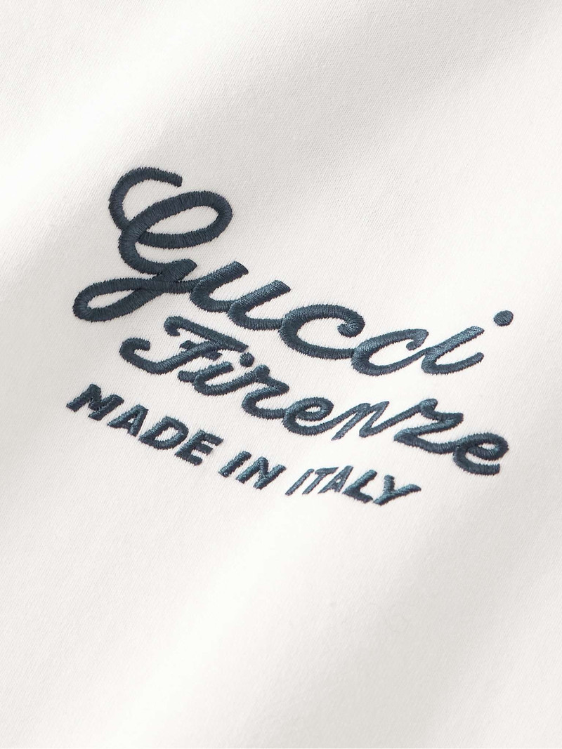 Logo-Embroidered Cotton-Jersey T-Shirt 4