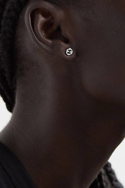 GUCCI 18-karat white gold earrings outlook