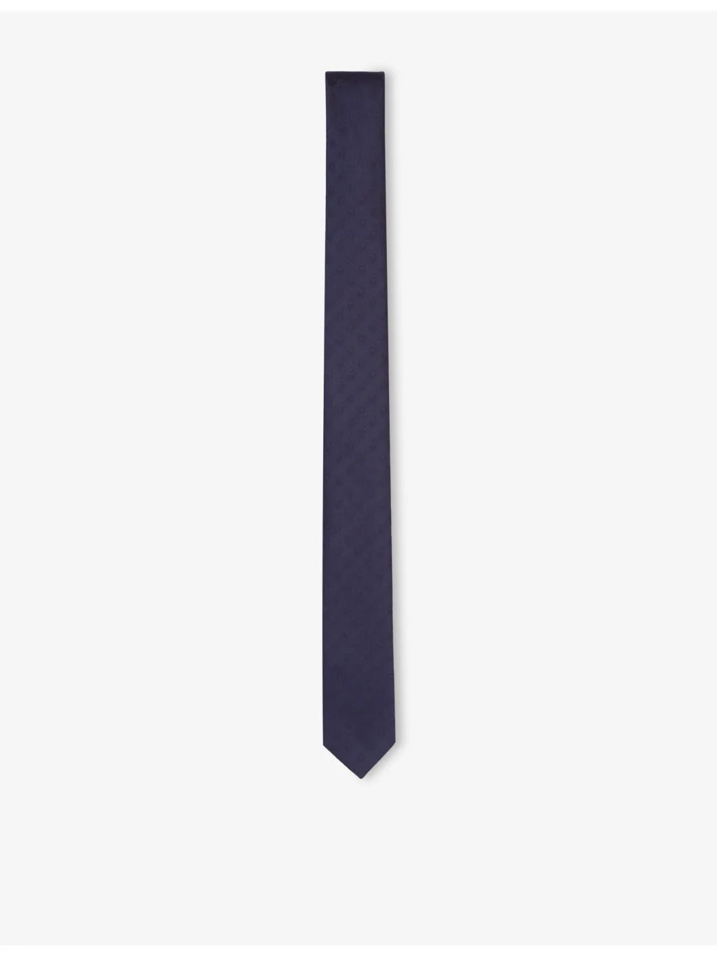 Jacquard-skull silk tie - 1