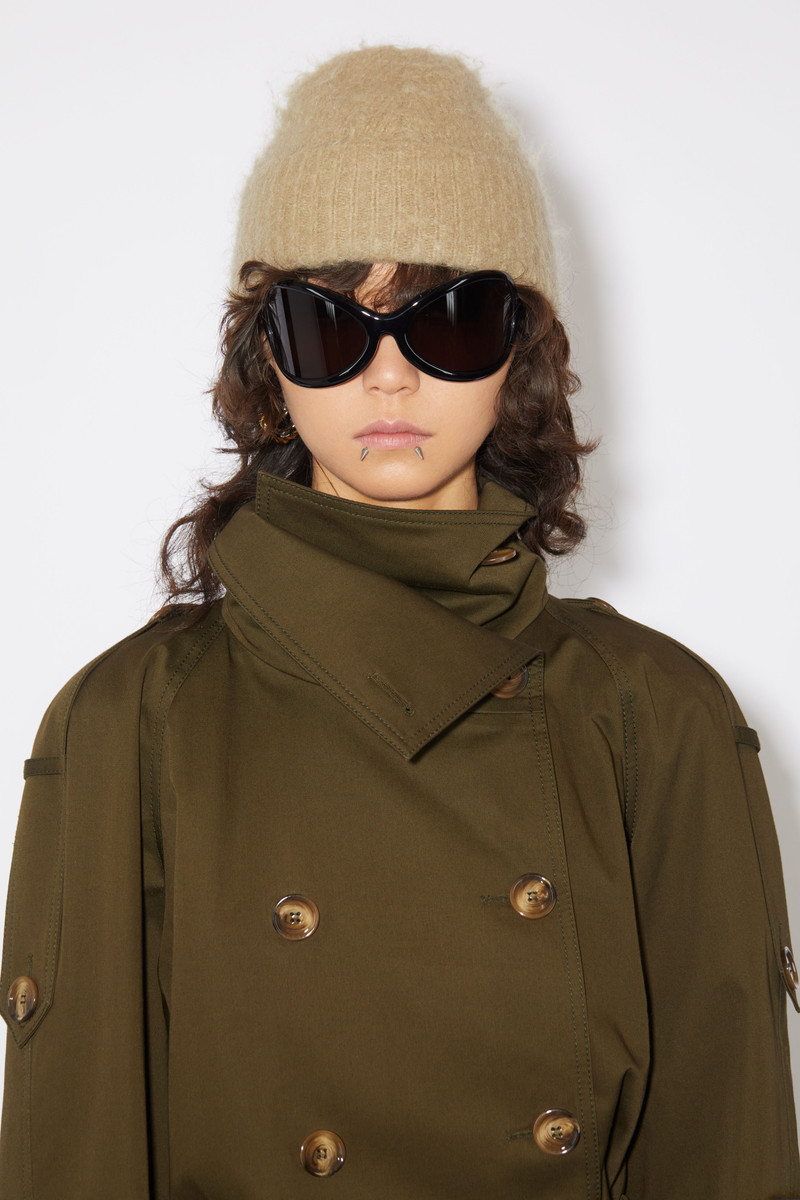 Acne Studios Wool mohair beanie - Dark beige outlook