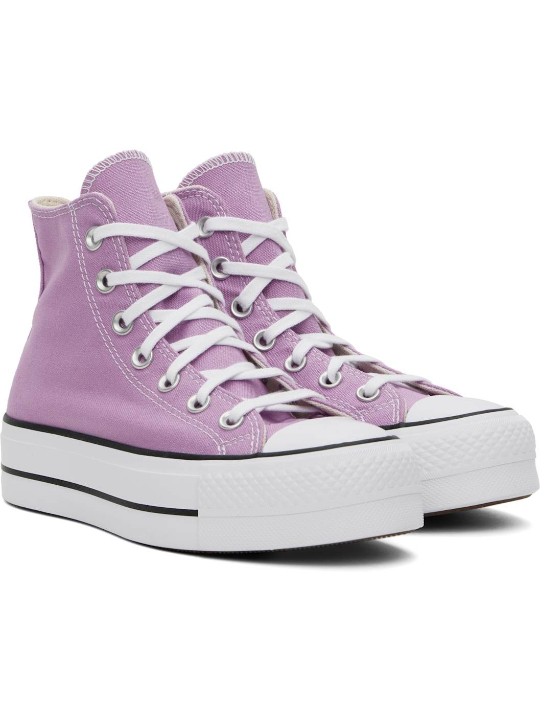 Purple Chuck Taylor All Star Lift Platform High Top Sneakers - 4