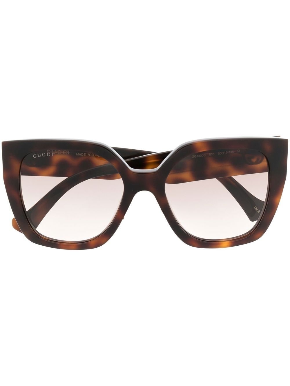 tortoiseshell square-frame sunglasses - 1