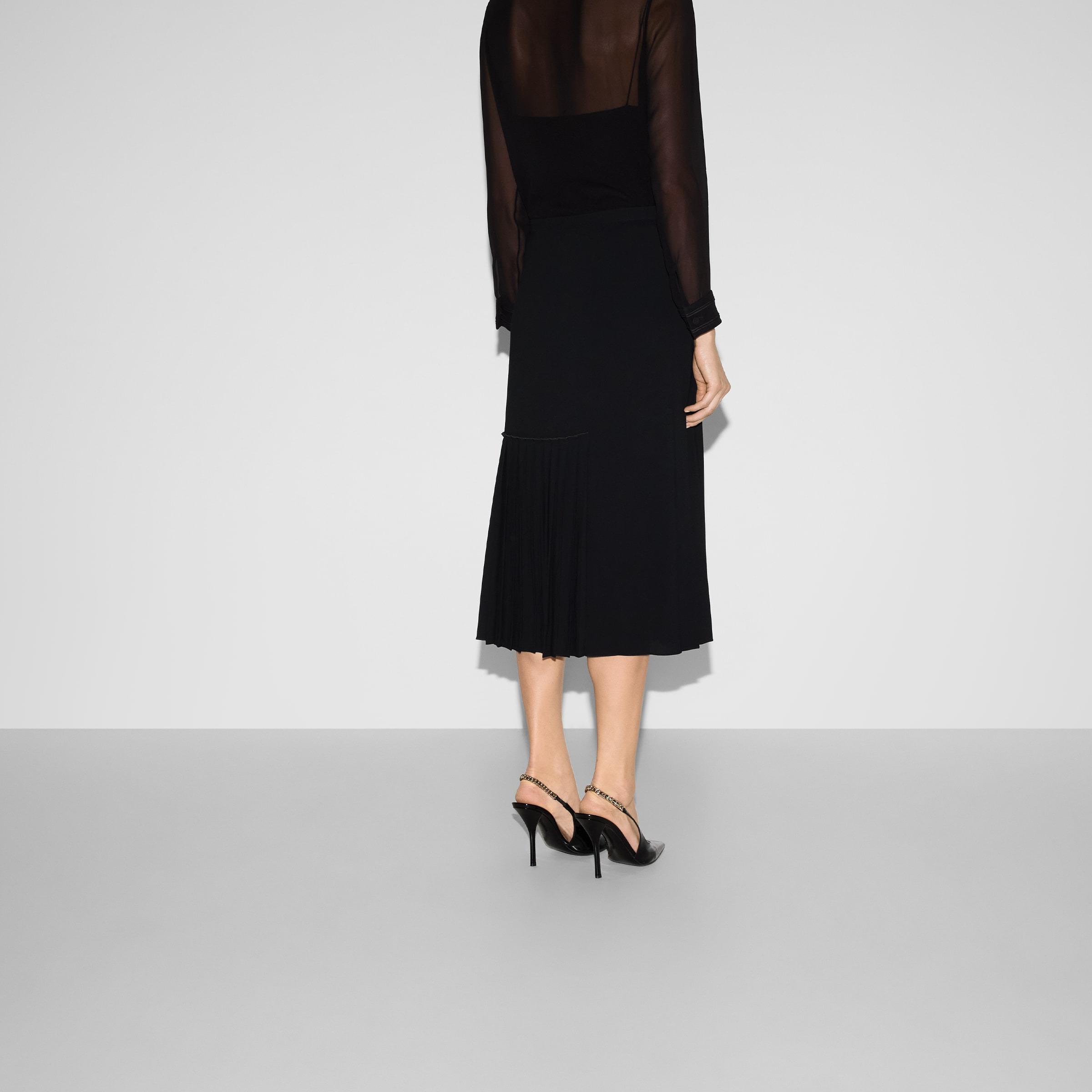 Light viscose sable skirt - 4