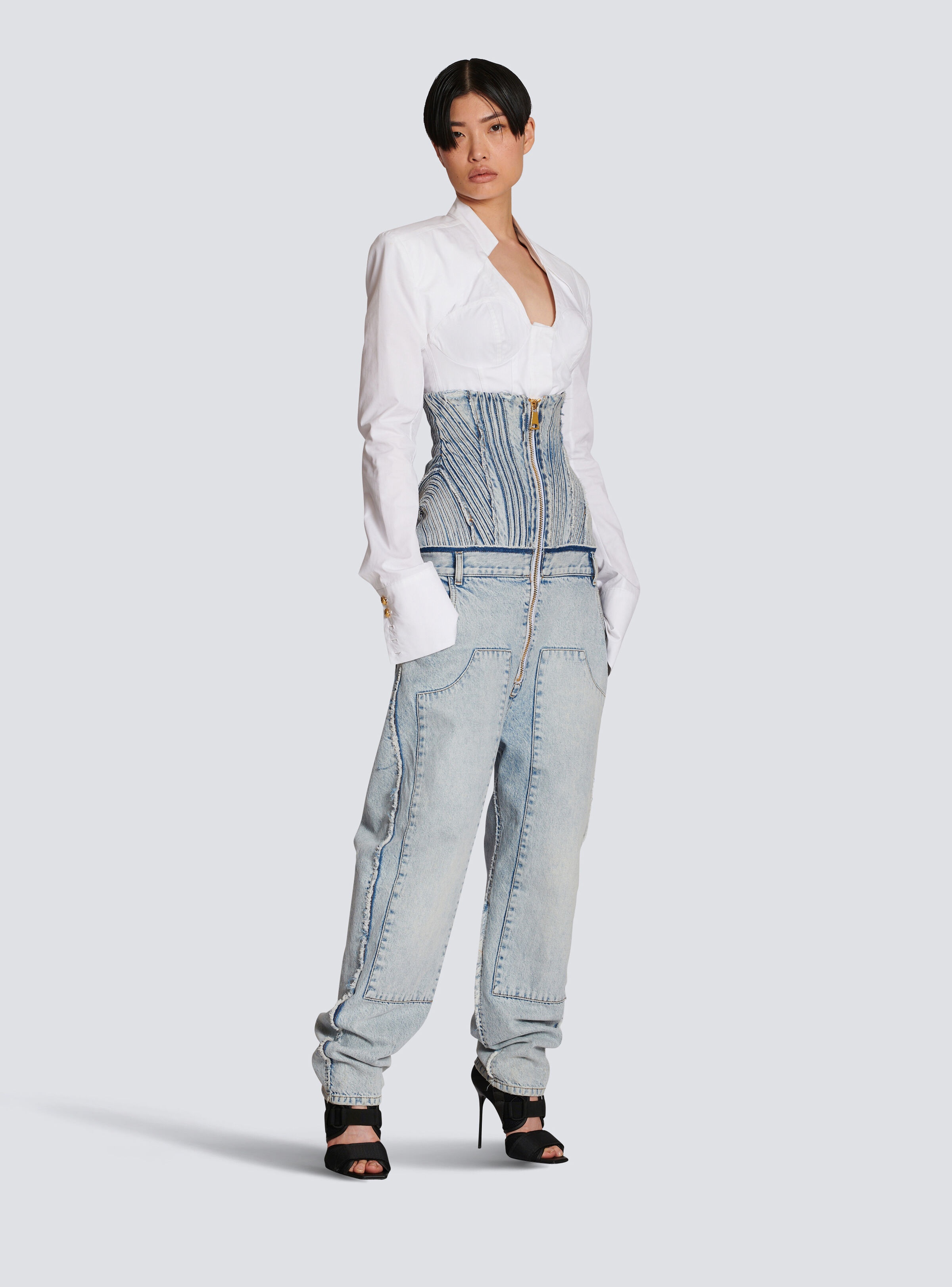 Cotton vintage boyfriend jeans - 3