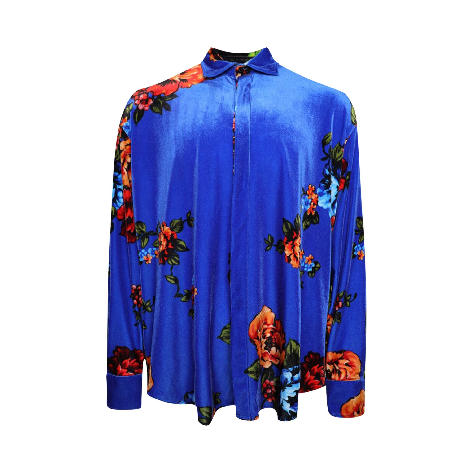 Vetements Velvet Flower Shirt 'Floral' - 1