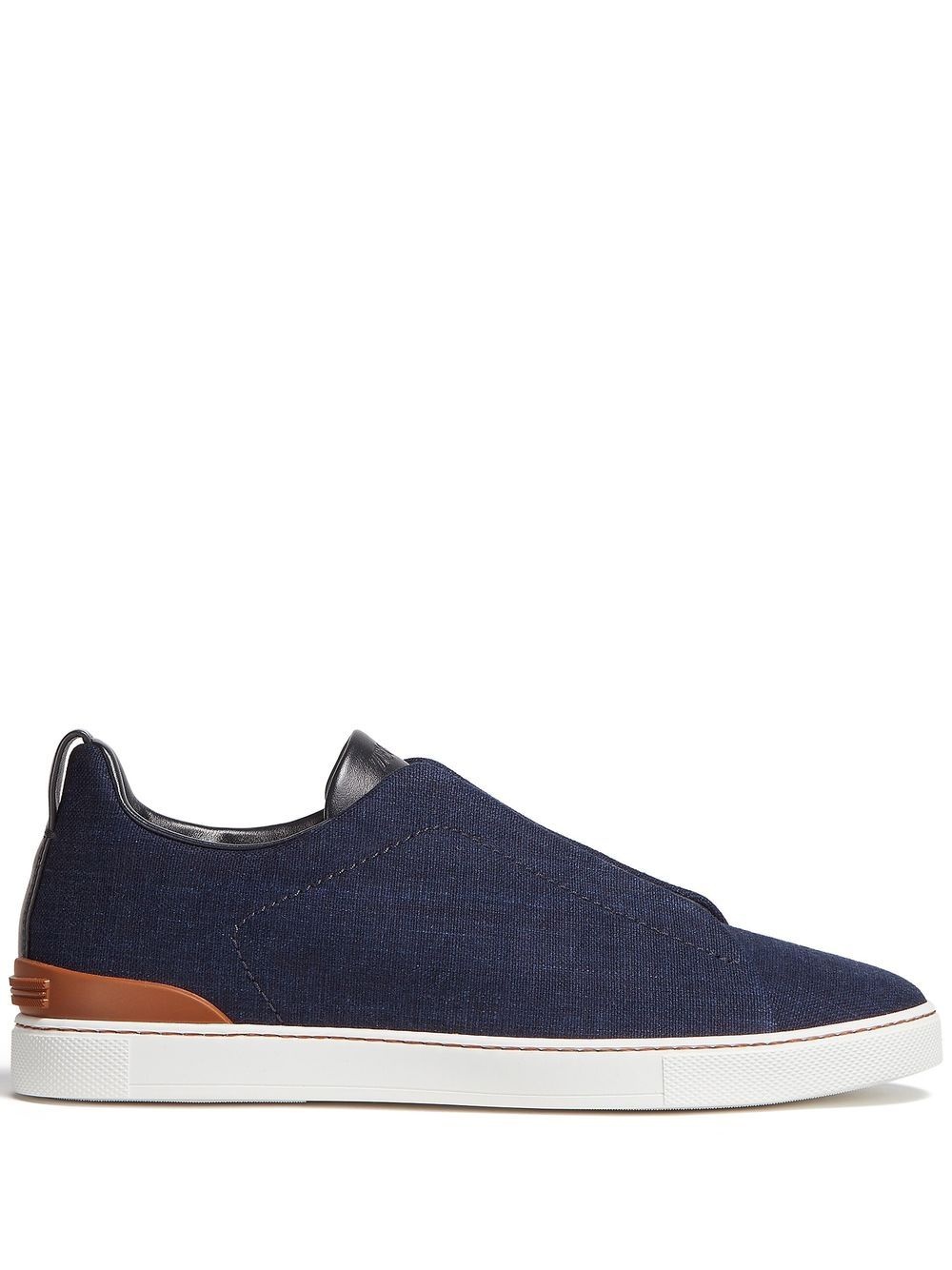 Triple Stitch denim sneakers - 1