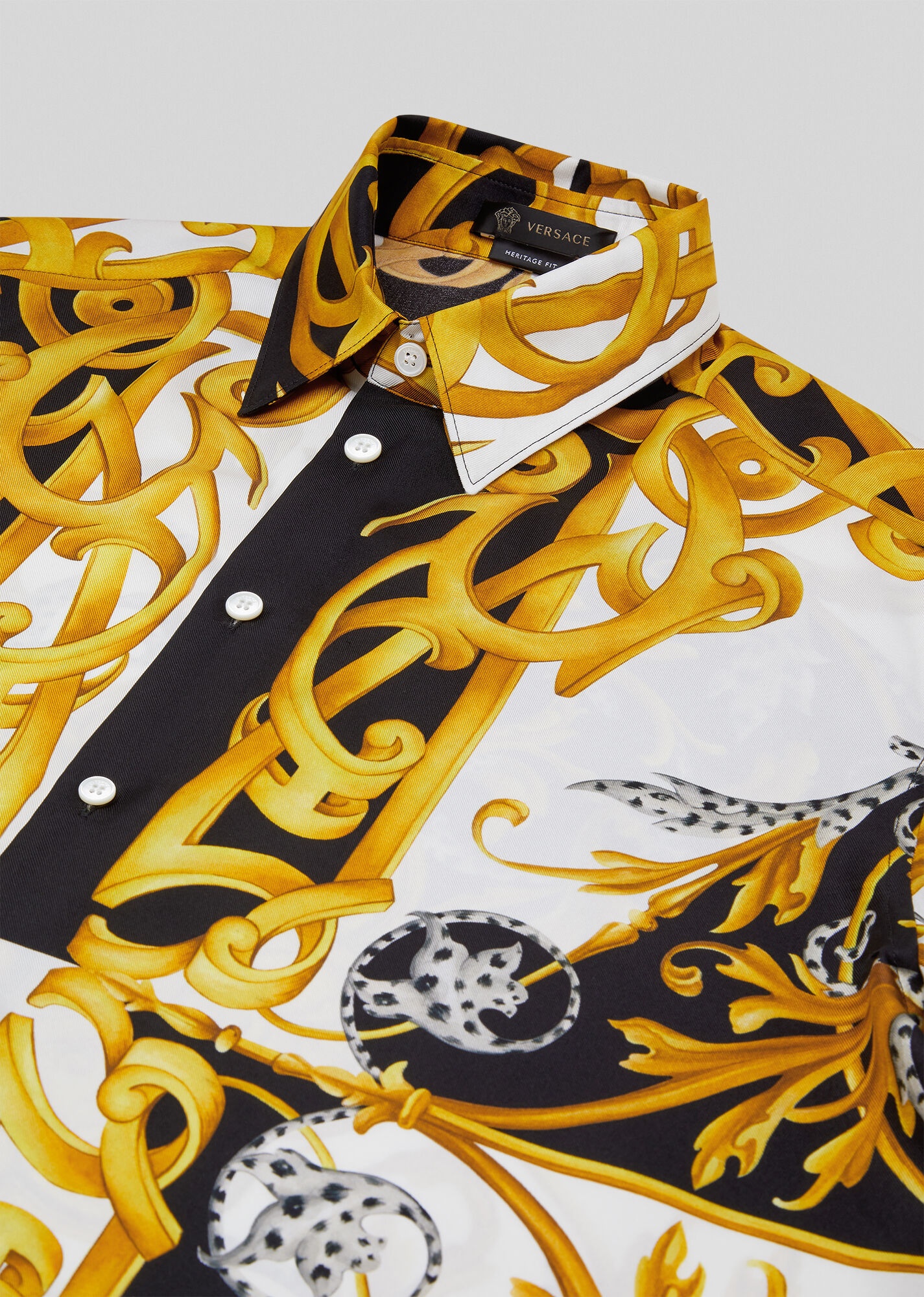 Barocco Acanthus Print Silk Shirt - 5