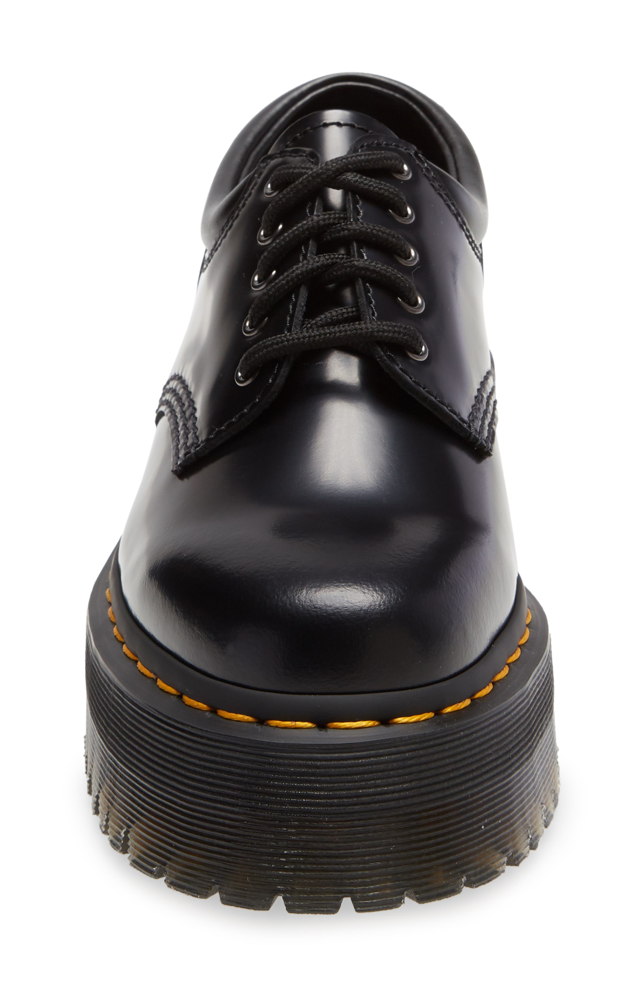 Dr. Martens 8053 Quad Smooth Platform Derby in Black at Nordstrom - 4