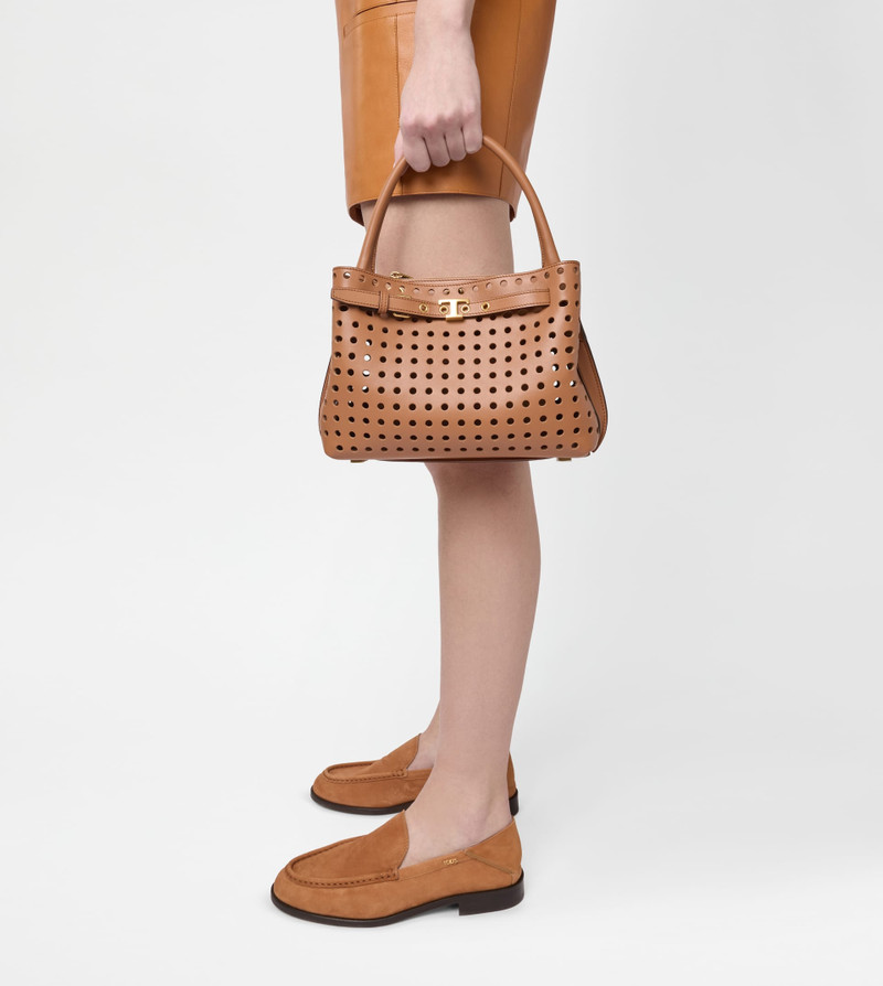 Tod's HAND BAG IN LEATHER MINI - BROWN outlook