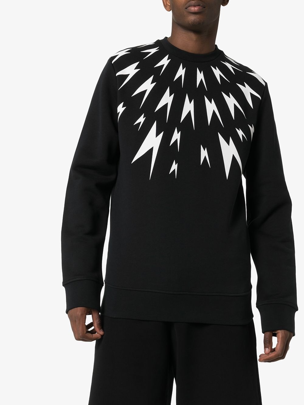 Meteorites lightning print sweatshirt - 3