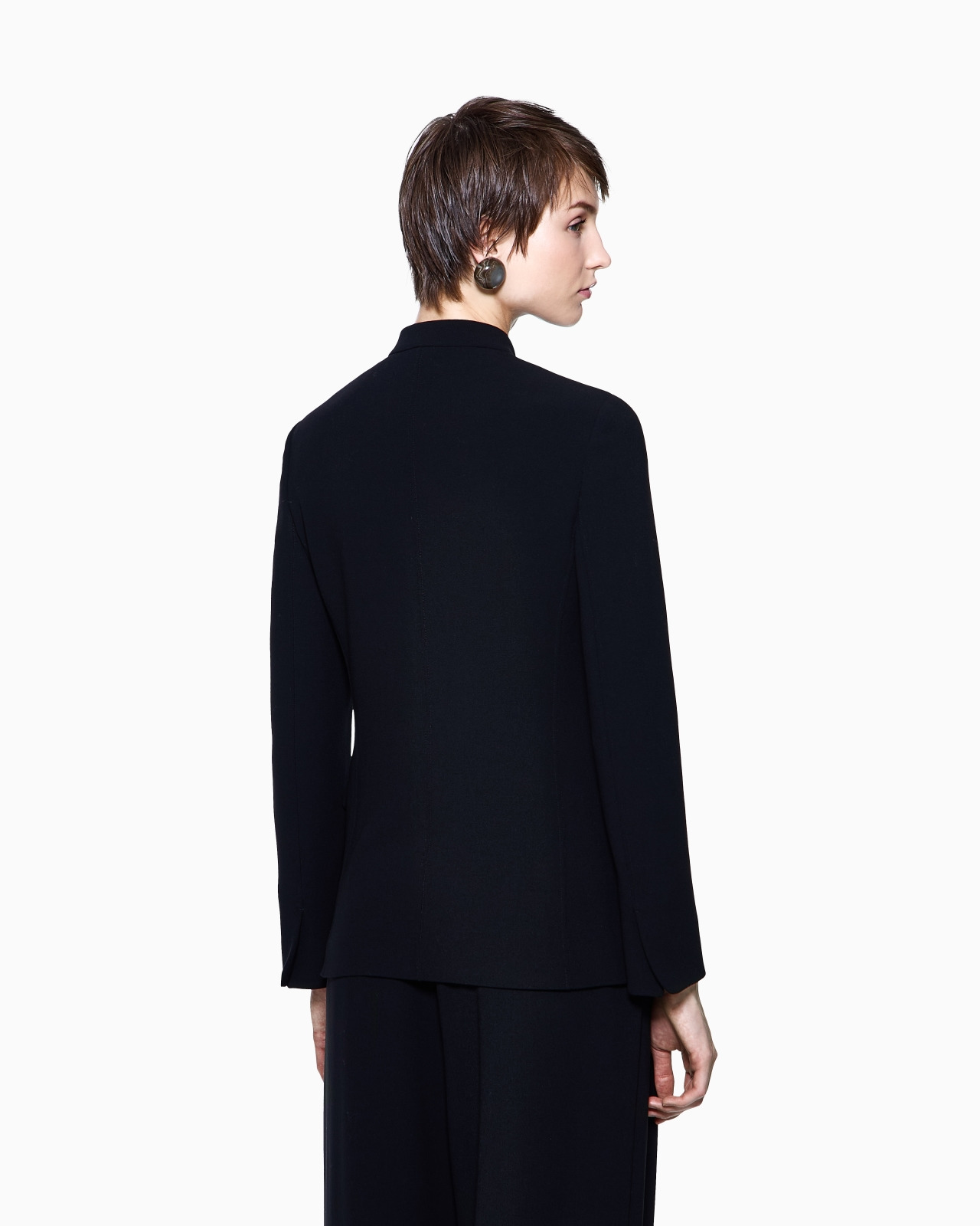 DOUBLE-BREASTED JACKET IN STRETCH VIRGIN WOOL - 3