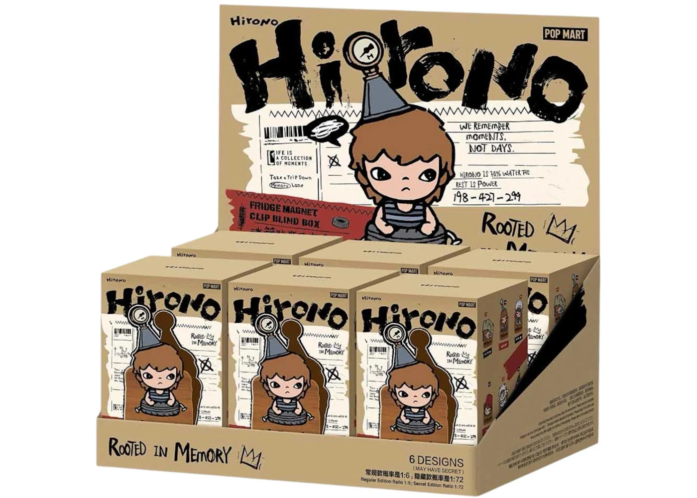 Pop Mart Pop Mart Hirono Echo Series Fridge Magnet Clip Sealed Case (6 Blind Box) - 1