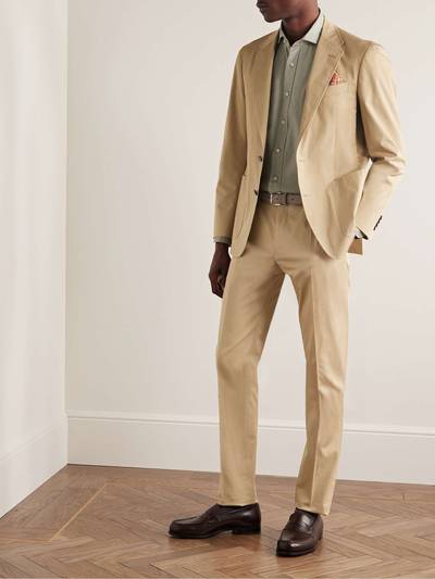 Canali Straight-Leg Cotton-Blend Suit Trousers outlook