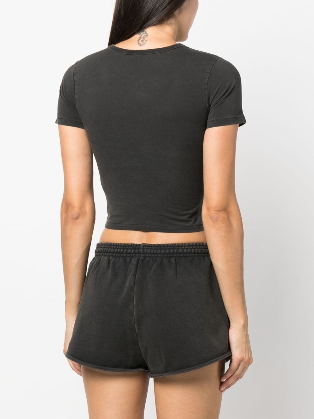washed short-sleeved T-shirt - 4