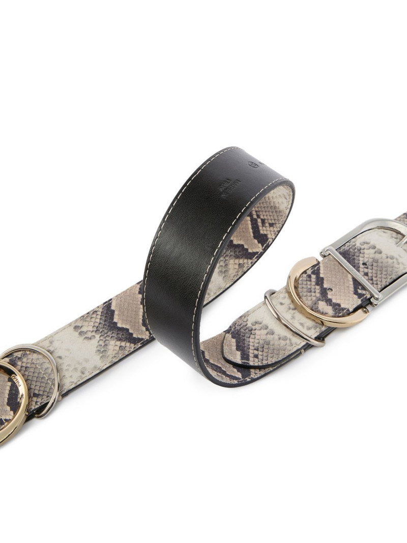PINKO snakeskin buckle belt outlook