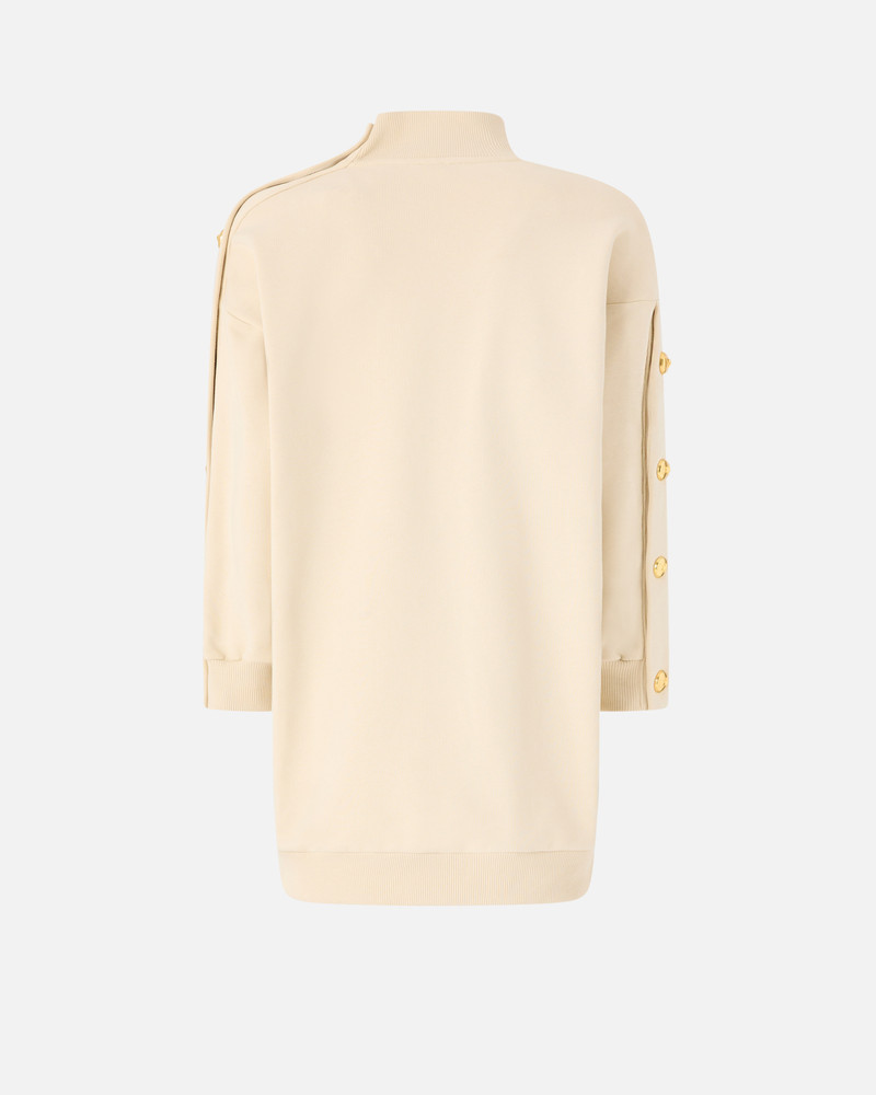 PINKO BUTTONED FLEECE MAXI-SWEATER outlook