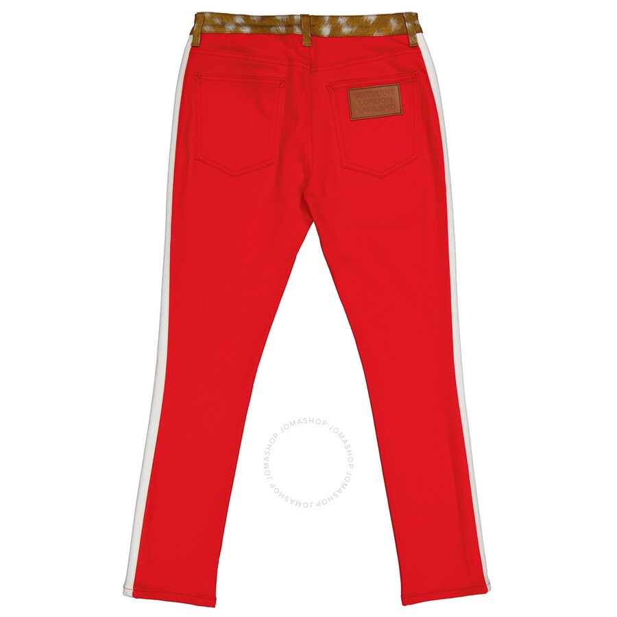 Burberry Runway Fawn Print Two-tone Slim Fit Pants - 2