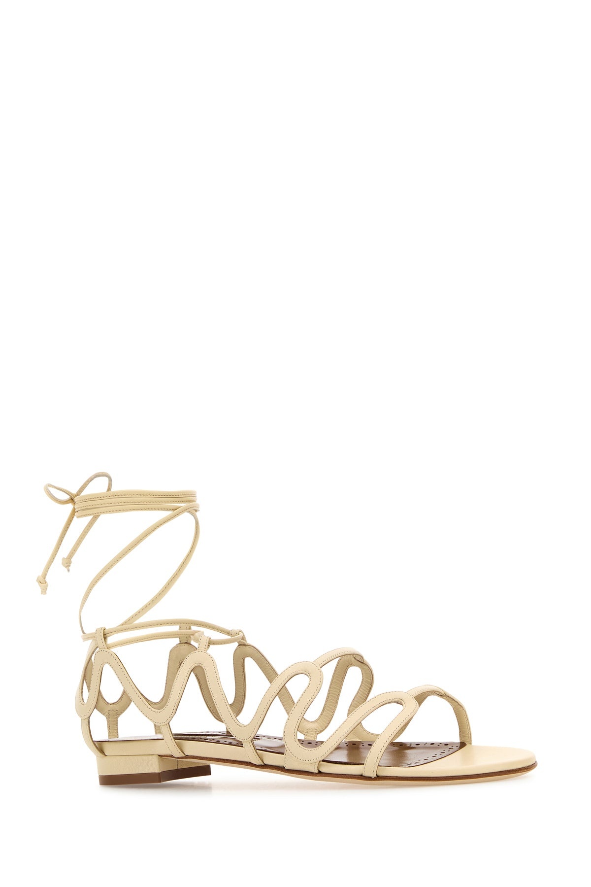 Cream leather Fawda sandals - 2