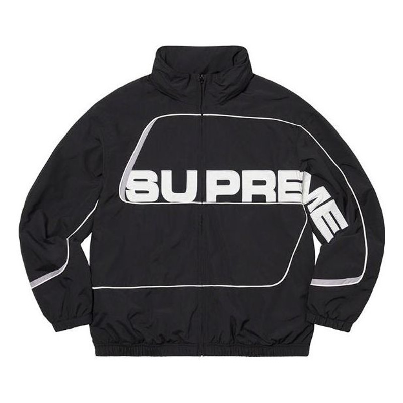 Supreme Supreme S Paneled Track Jacket 'Black Whtie' SUP-FW21-115 outlook
