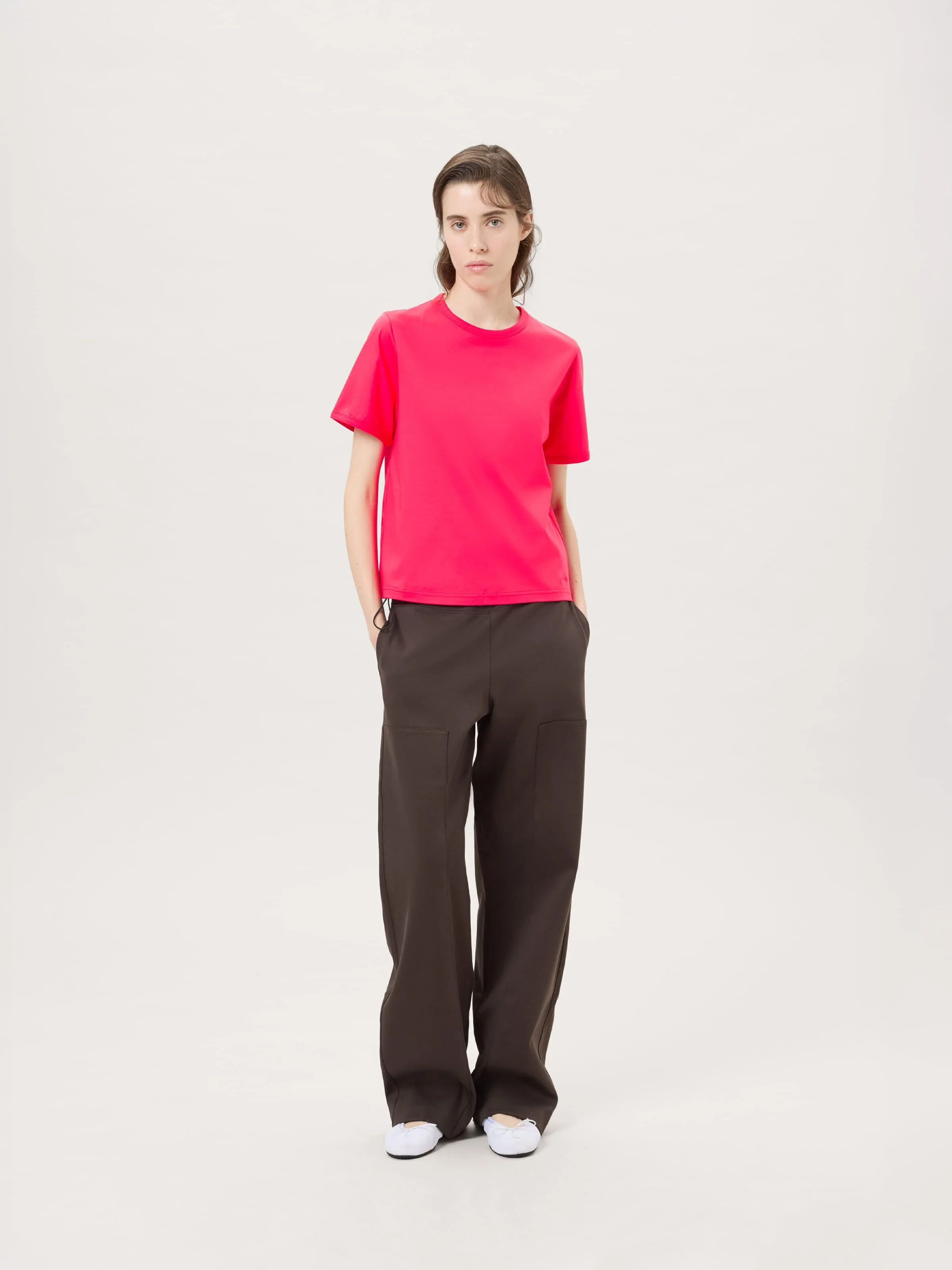 Womens Heavyweight Interlock Trousers - Obsidian Core - 1