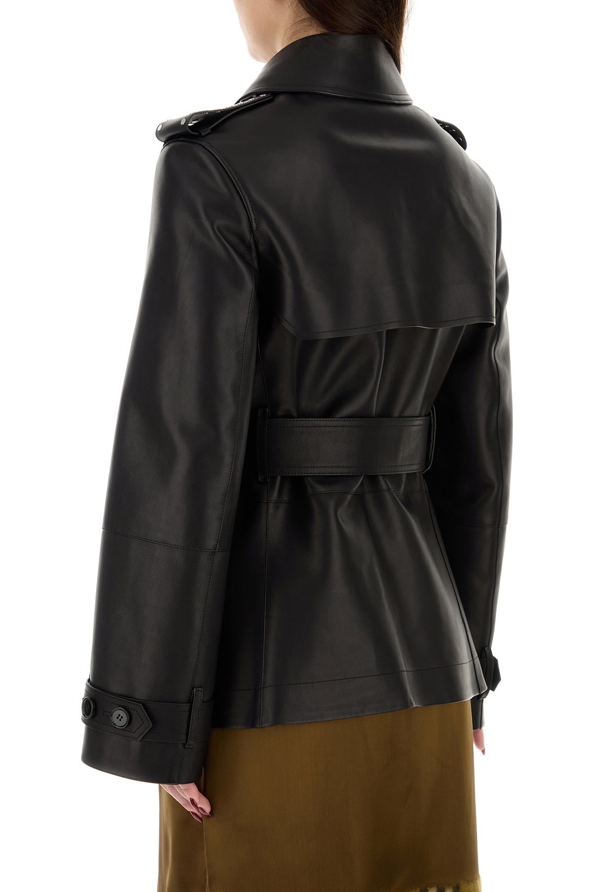 Black leather jacket - 4