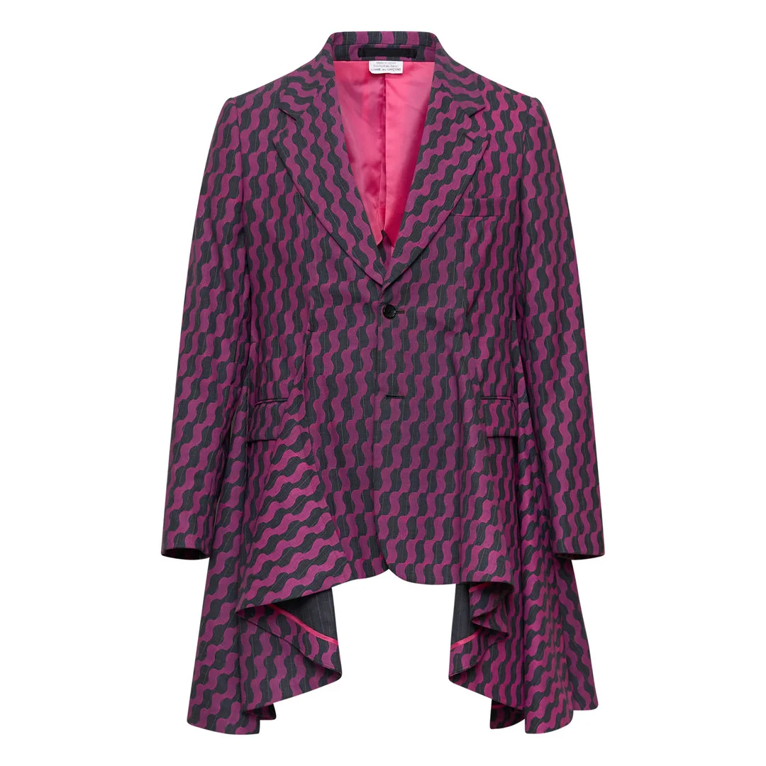 Wavy Striped Tailored Jacket - 1