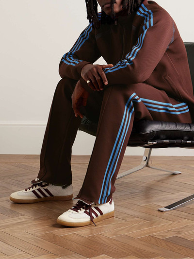 adidas Originals + Wales Bonner Logo-Embroidered Striped Recycled Knitted Track Jacket outlook
