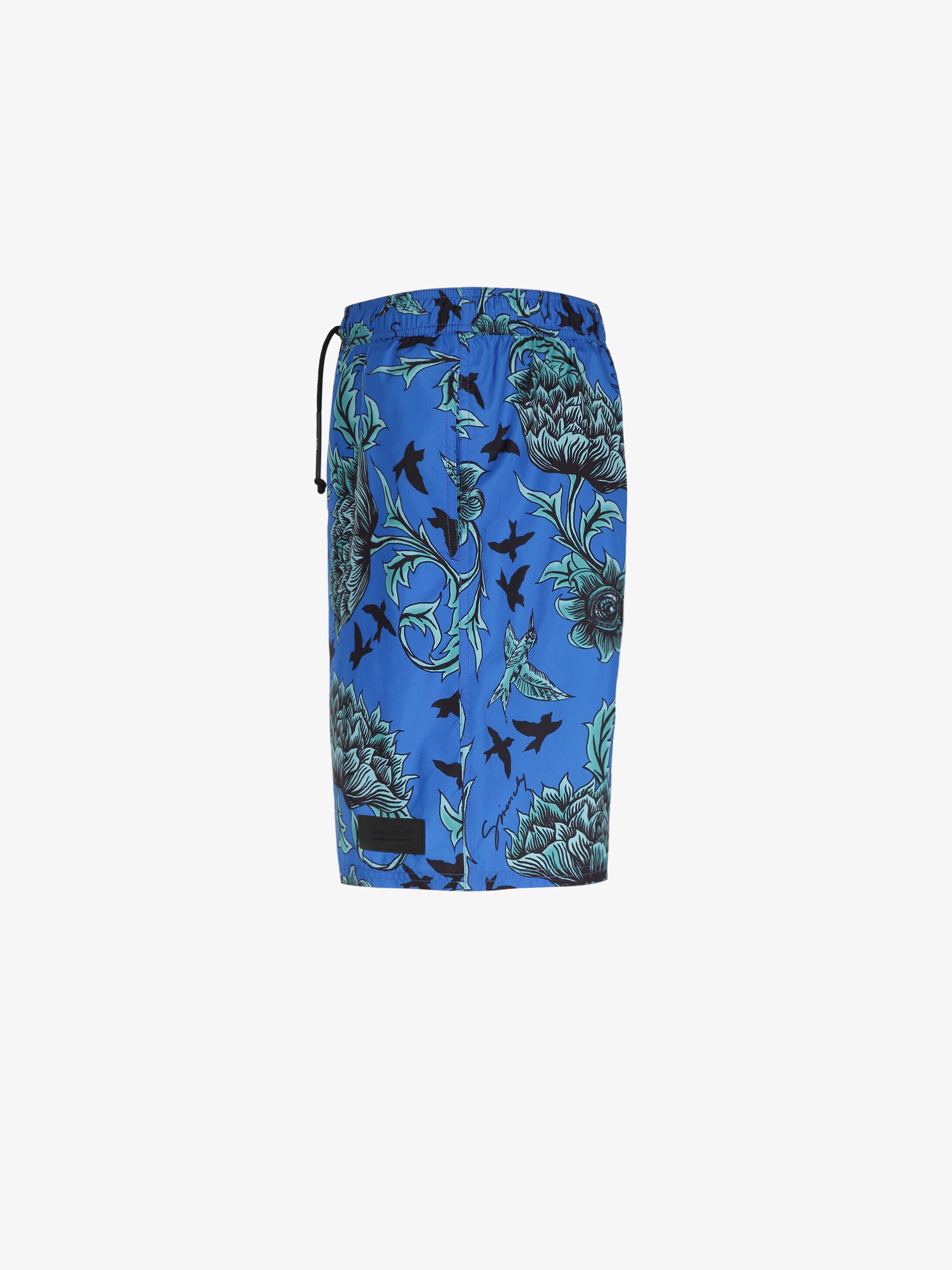 Floral printed long swim short - 3