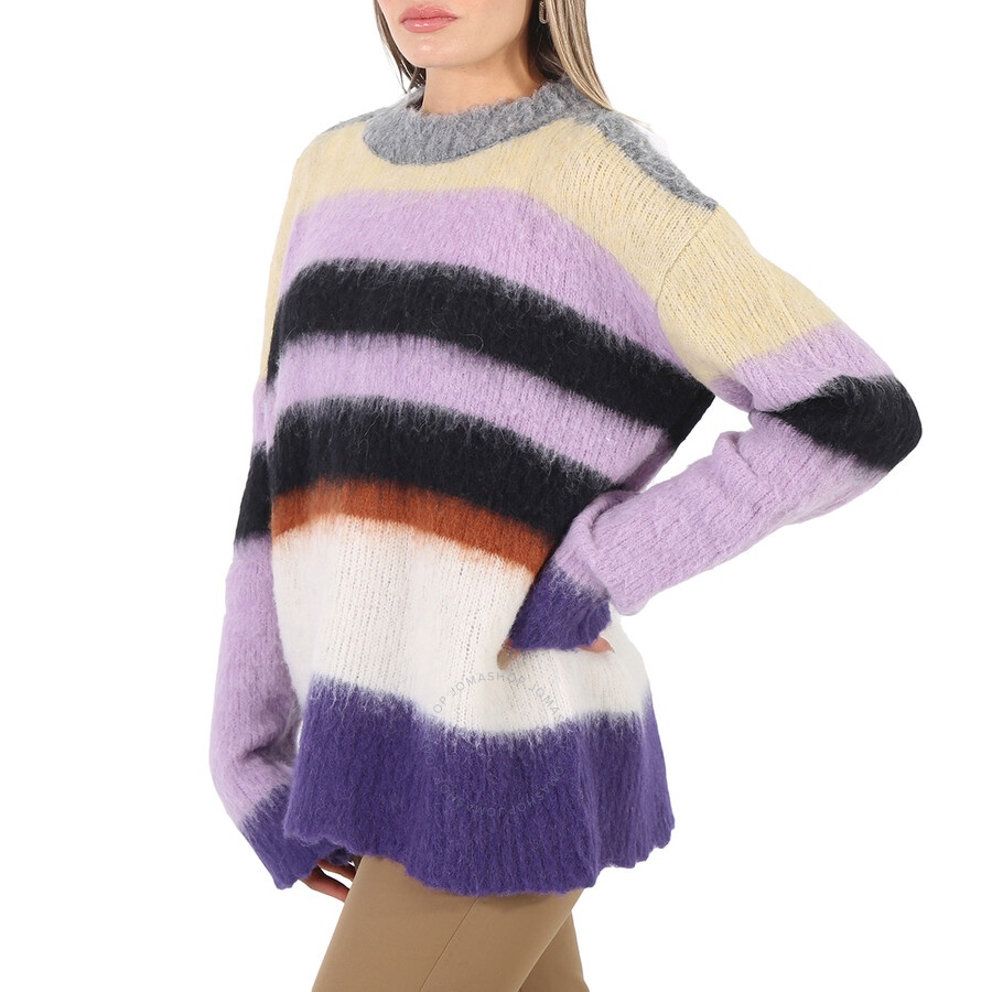 Marc Jacobs Ladies Horizontal-stripe Pattern Long-sleeve Jumper - 5