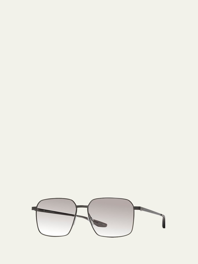 BARTON PERREIRA Men's Hampton Square Titanium Sunglasses outlook