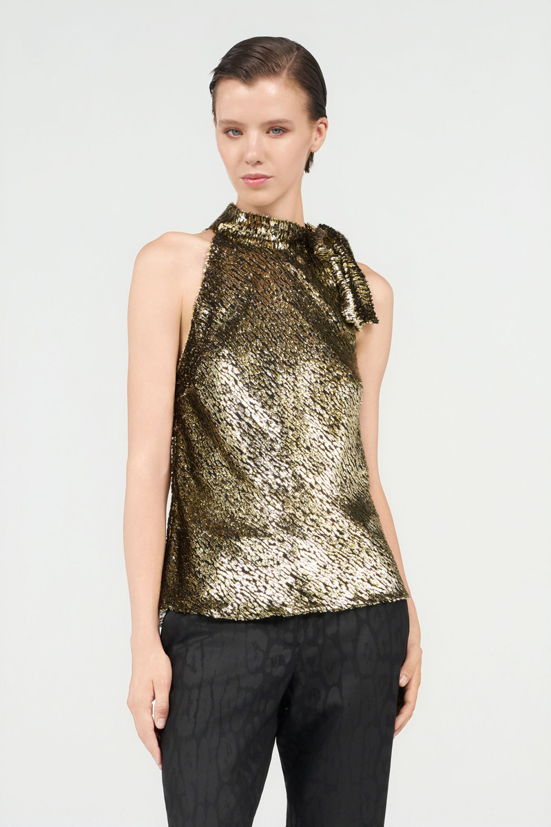 Fil Coupé Top With Leopard Motif 3