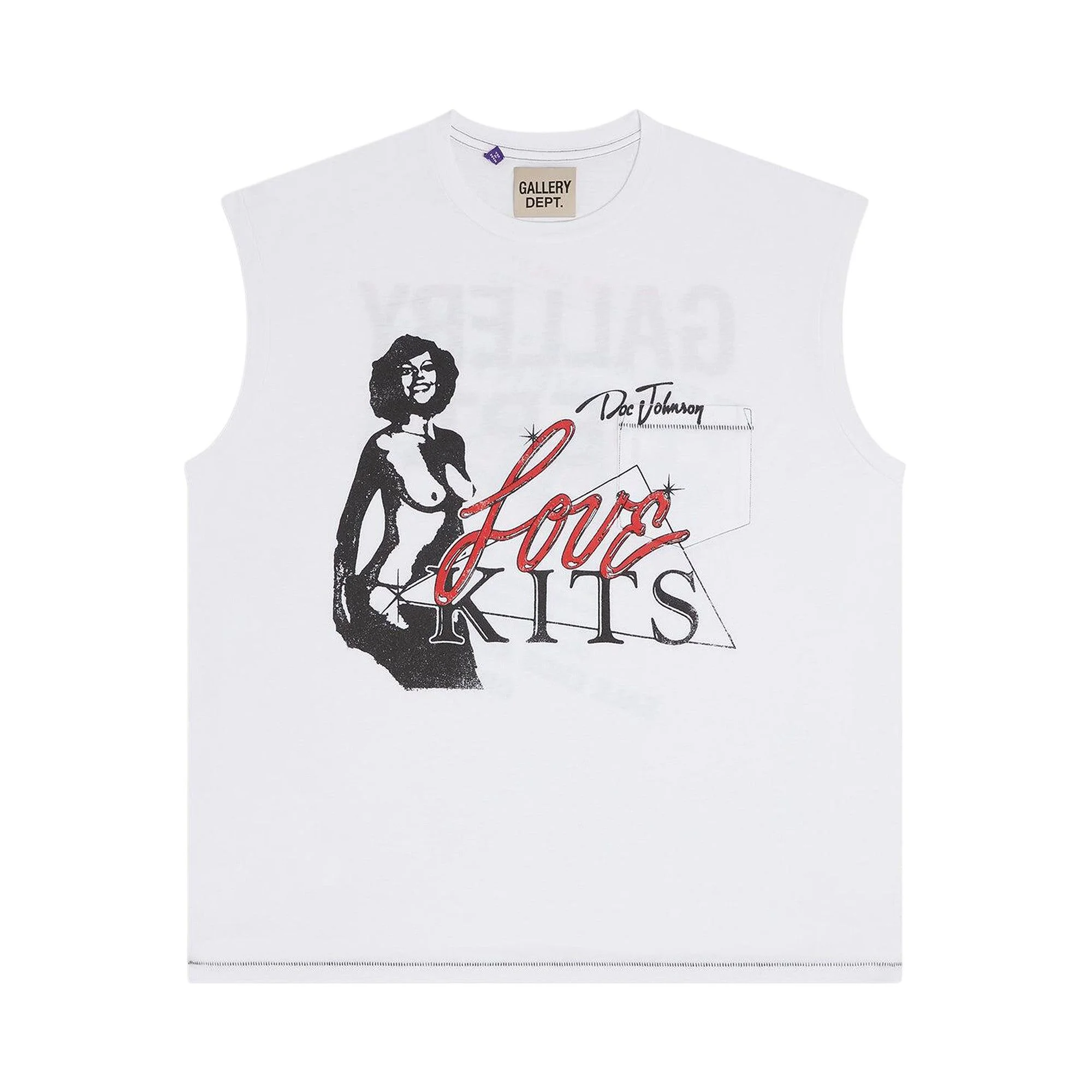 Gallery Dept. x Doc Johnson Love Kits Sleeveless Tee 'Clean White' - 1